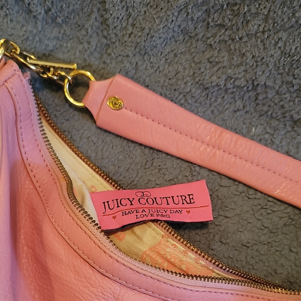 Studded Bubblegum Pink Real Leather Juicy Couture Handbag 😊 - Picture 6 of 6